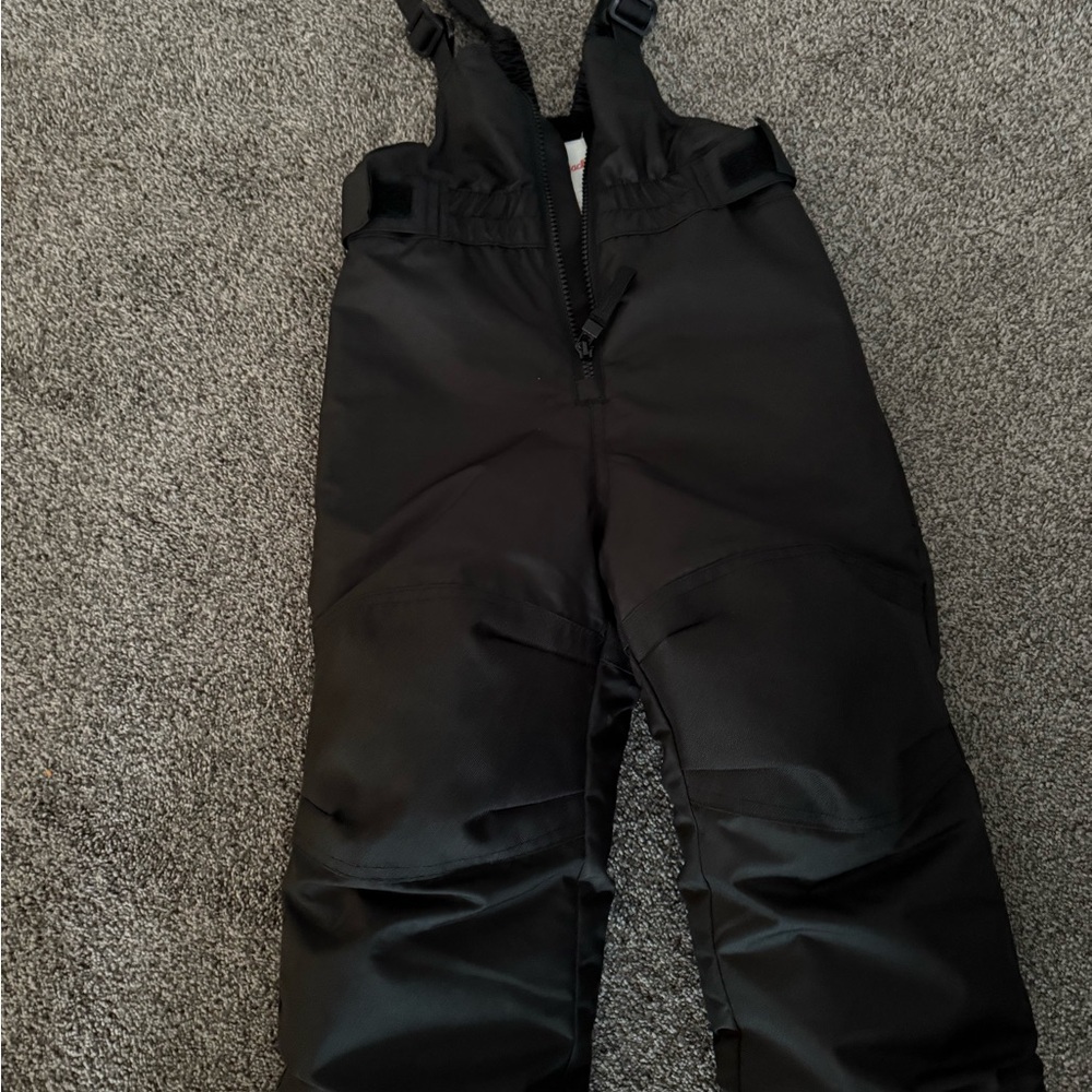 Black Snow Bib Overalls